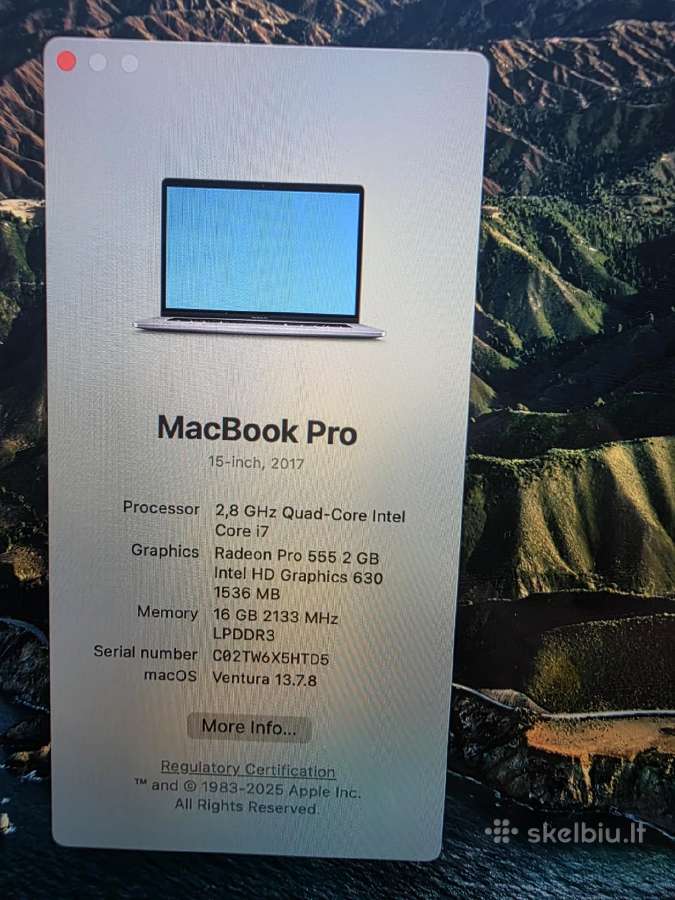 MacBook Pro 15 - nuotraukos Nr. 5