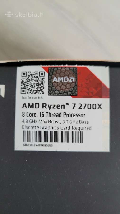 Amd Ryzen R7 2700x - nuotraukos Nr. 2