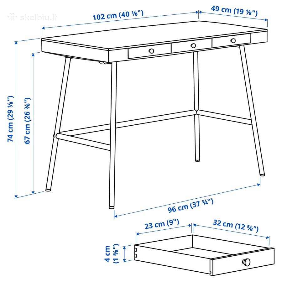 Fainas Ikea bambukinis staliukas Lillsen - nuotraukos Nr. 3
