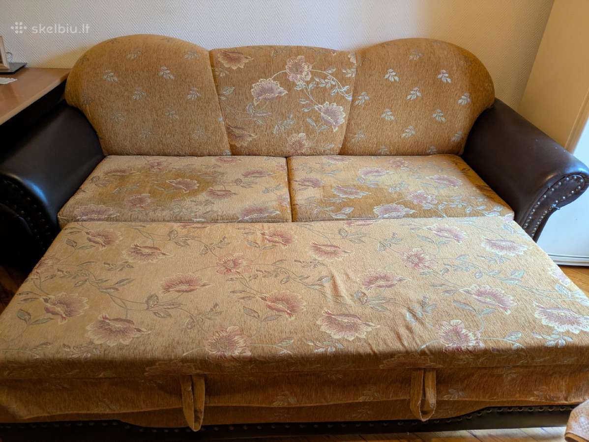Miegama sofa, su puikiai veikiančiu mechanizmu - nuotraukos Nr. 3
