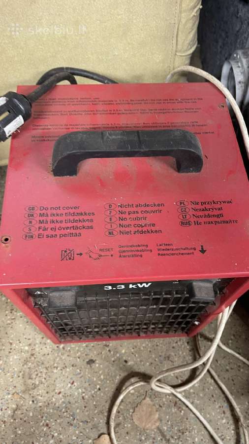 Elektrinis šildytuvas, 3,3 kw - nuotraukos Nr. 2