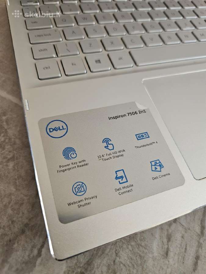 Laptopas Dell Inspiron 7506 2n1. - nuotraukos Nr. 6