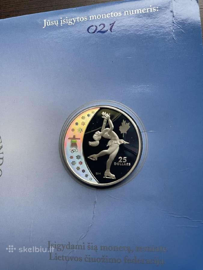 Kanados doleriai sidabras dailusis čiuožimas - nuotraukos Nr. 2