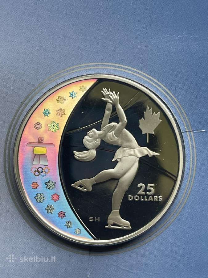Kanados doleriai sidabras dailusis čiuožimas - nuotraukos Nr. 7