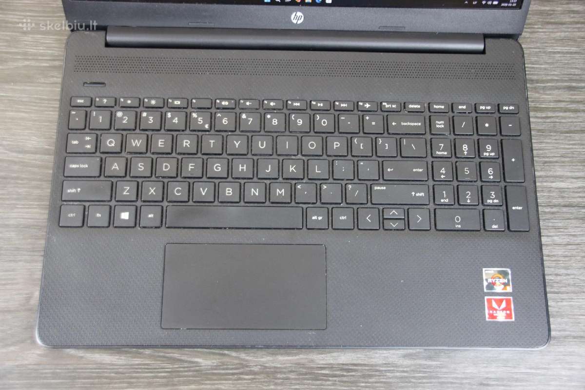 Hp 15,6 Fhd R5 3500u 16gb 256 nvme SSD - nuotraukos Nr. 2