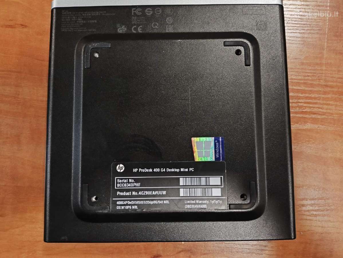 Hp Mini Pc i5-8500t - 5vnt, i3-8100t - 7vnt. - nuotraukos Nr. 6