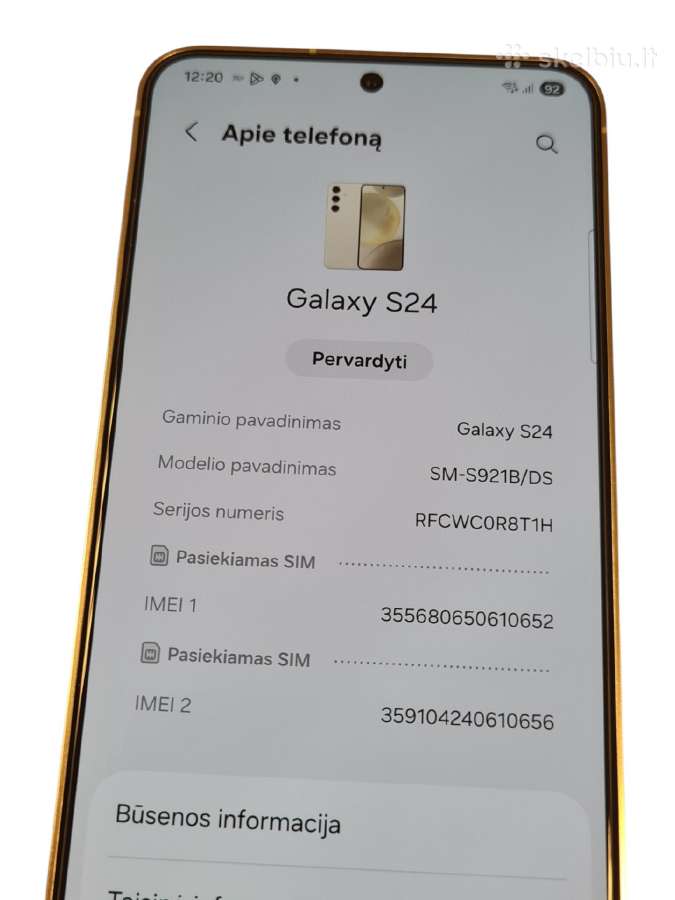 Samsung Galaxy S24 5G + 3 mėn. garantija - nuotraukos Nr. 4