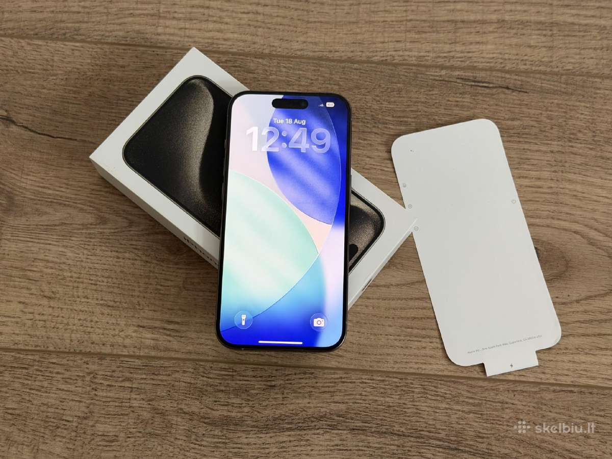 Apple iPhone 15 pro 128gb grazus! - nuotraukos Nr. 2