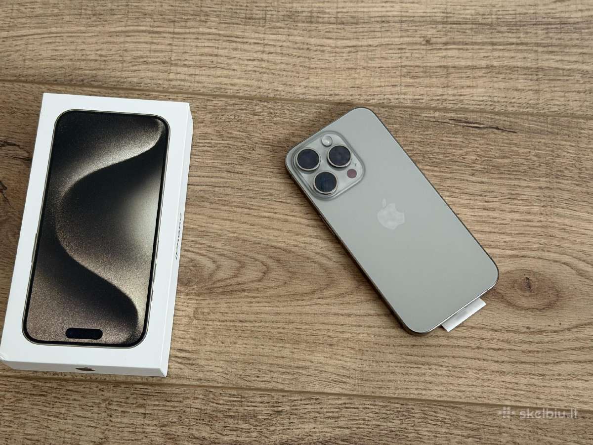 Apple iPhone 15 pro 128gb grazus! - nuotraukos Nr. 3