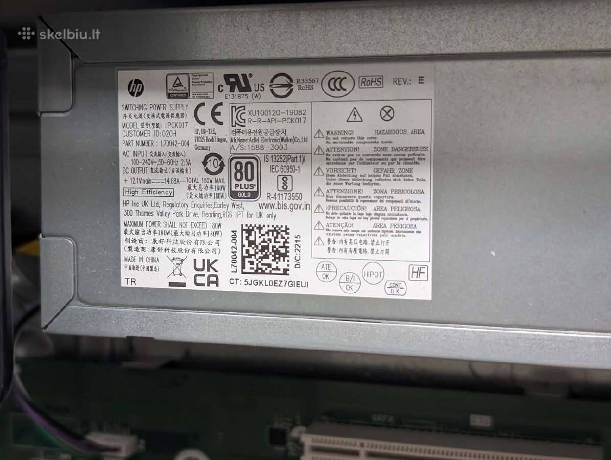 Hp 295 G6 Microtower Ryzen5 16/256gb Wi-fi 6 - nuotraukos Nr. 8
