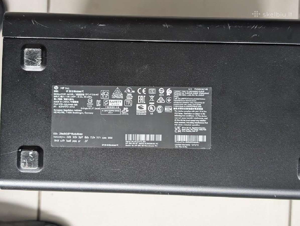 Hp 295 G6 Microtower Ryzen5 16/256gb Wi-fi 6 - nuotraukos Nr. 5