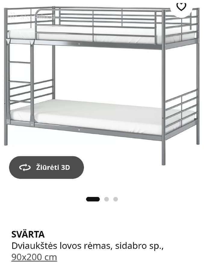 Dovanojame dviaukštę lovą - nuotraukos Nr. 3