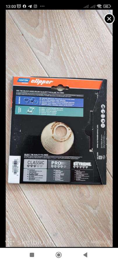 Deimantinis peilis Norton Clipper Pro Marmo 150 mm - nuotraukos Nr. 5