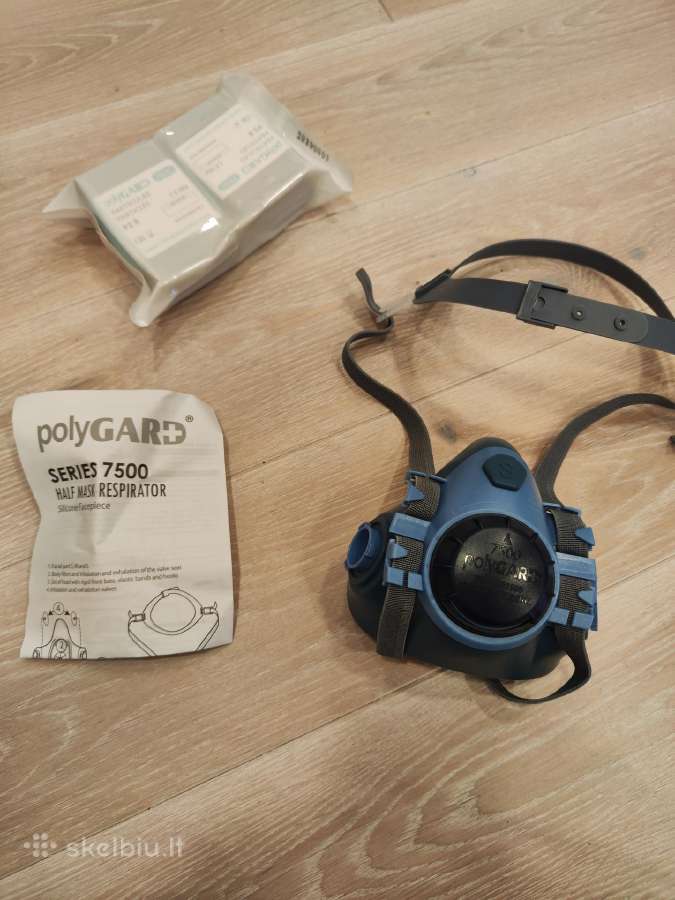 Polygard silikoninės puskauke su filtrais S,m,l - nuotraukos Nr. 3