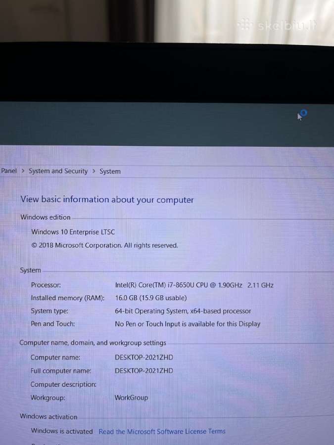 Dell Latitude 5490 - nuotraukos Nr. 3