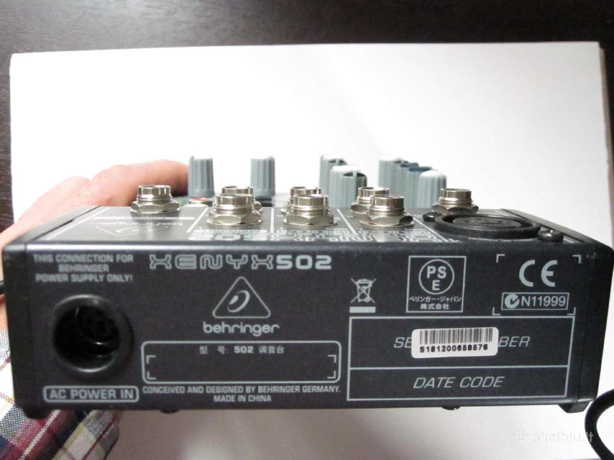 Behringer Xenyx 502 - nuotraukos Nr. 4
