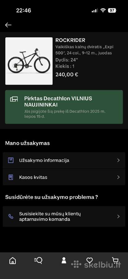Vaikiškas dviratis Rockrider 24 - nuotraukos Nr. 16