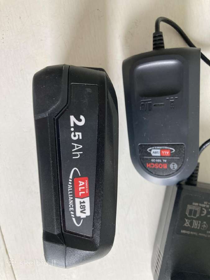 Bosch 18v 2,5 Ah akumuliatorius - nuotraukos Nr. 4