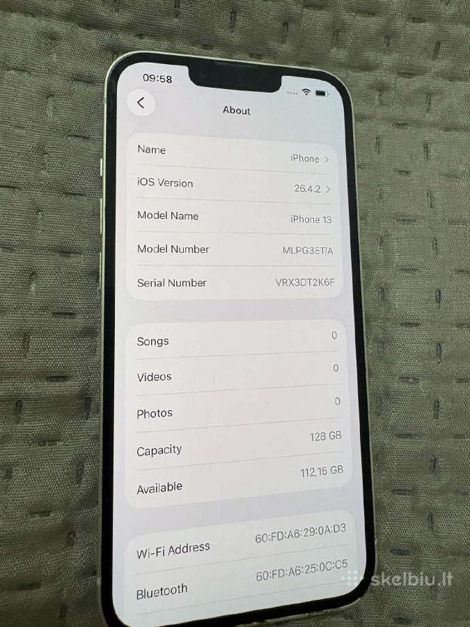 iPhone 13 128gb - nuotraukos Nr. 4