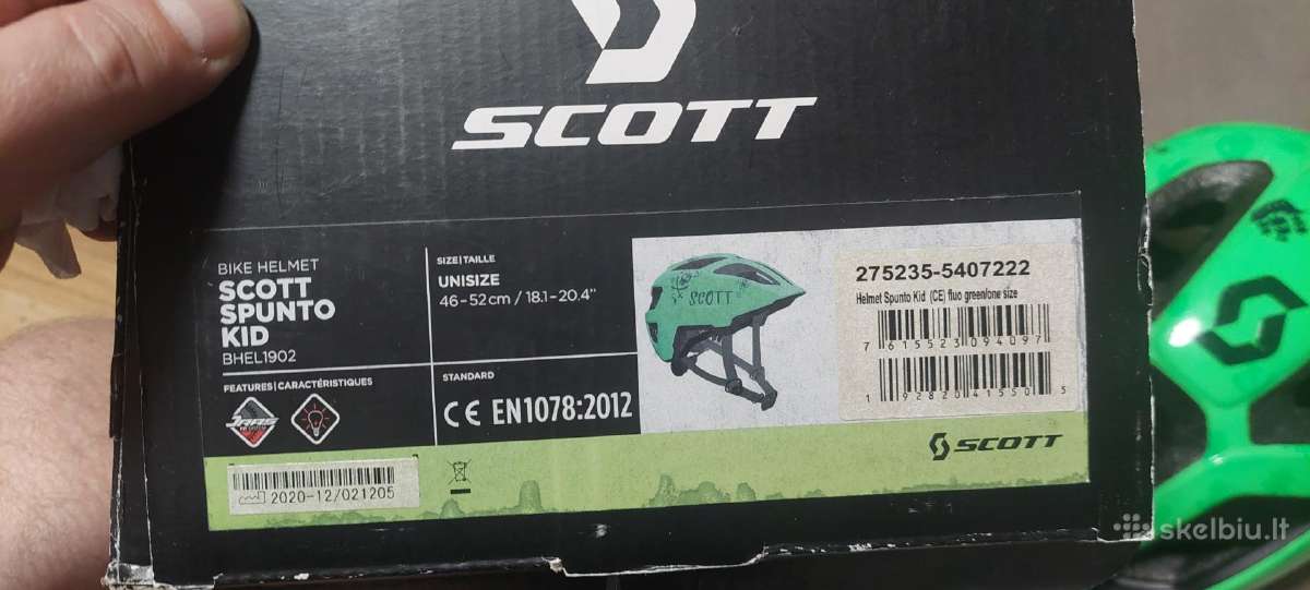 Vaikiskas dviratininko šalmas Scott Spunto Kid - nuotraukos Nr. 3