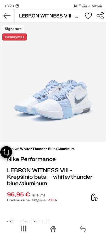 Nike Lebron Witness 8 - nuotraukos Nr. 4