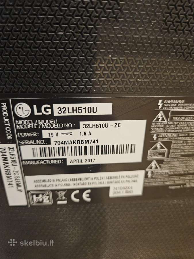 LG 32lh510u Televizorius - nuotraukos Nr. 3