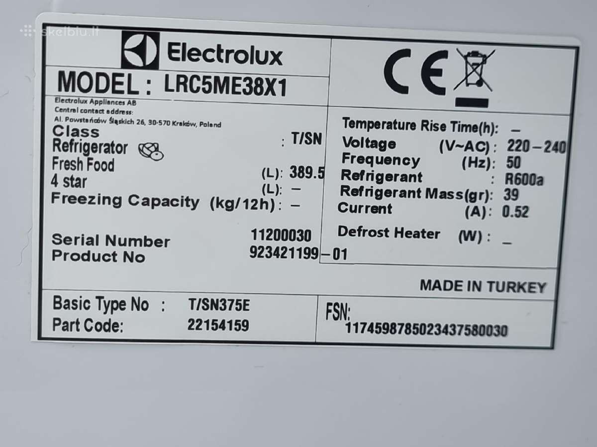 Pliusinis Electrolux Lrc5me38x1+ garantija - nuotraukos Nr. 16