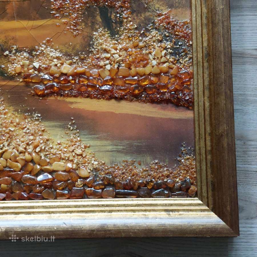 Didelis gintarinis paveikslas ( 57 cm. x 47 cm. ) - nuotraukos Nr. 6