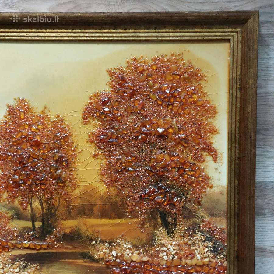Didelis gintarinis paveikslas ( 57 cm. x 47 cm. ) - nuotraukos Nr. 7