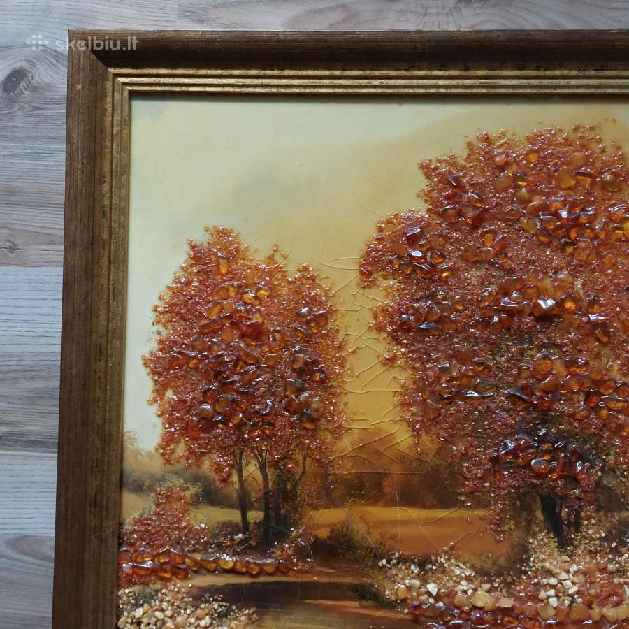 Didelis gintarinis paveikslas ( 57 cm. x 47 cm. ) - nuotraukos Nr. 8