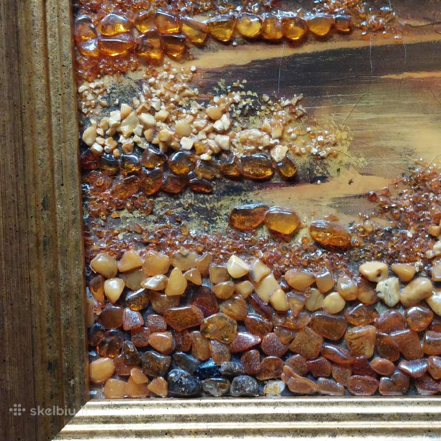 Didelis gintarinis paveikslas ( 57 cm. x 47 cm. ) - nuotraukos Nr. 9