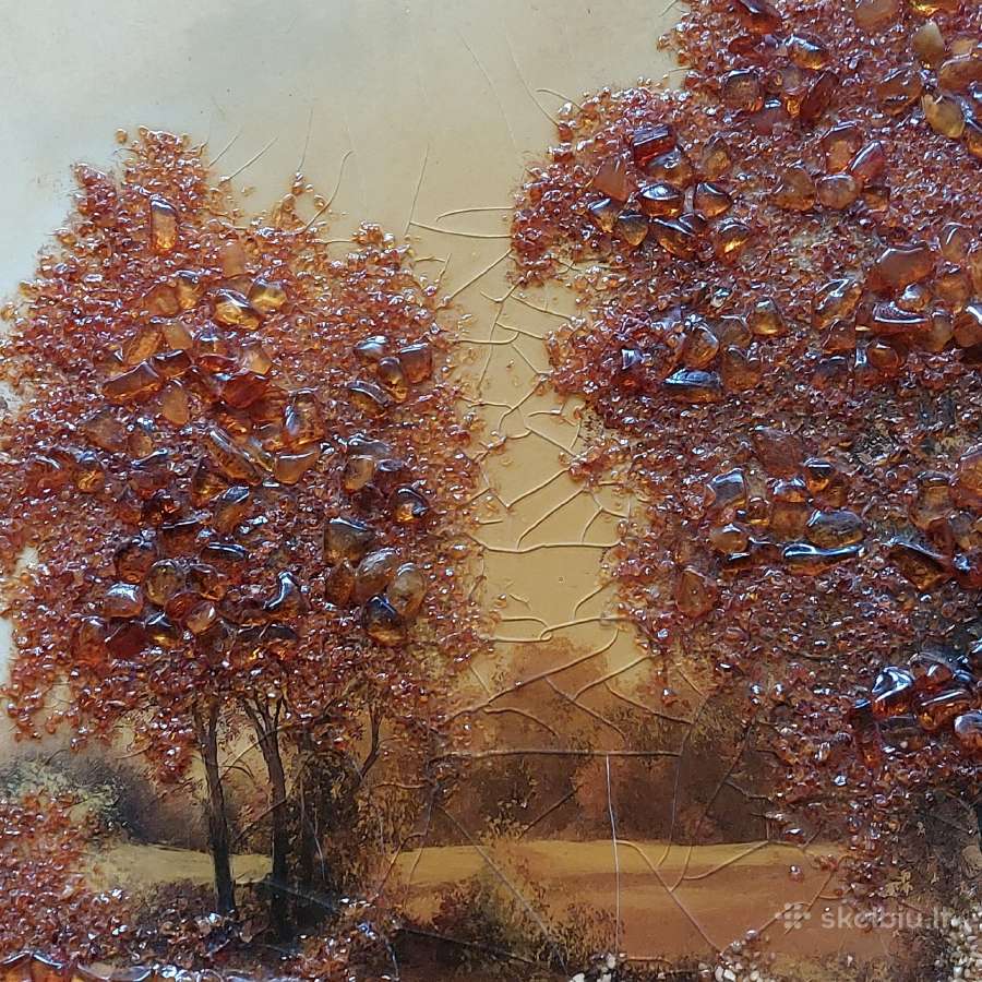 Didelis gintarinis paveikslas ( 57 cm. x 47 cm. ) - nuotraukos Nr. 11