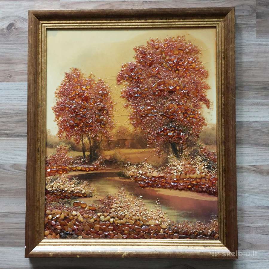 Didelis gintarinis paveikslas ( 57 cm. x 47 cm. ) - nuotraukos Nr. 10