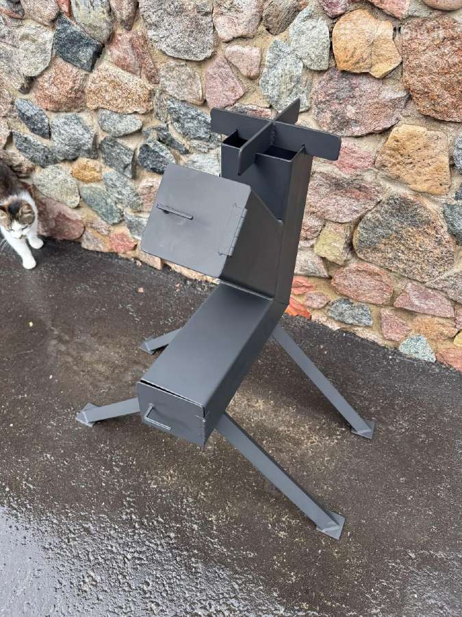 Kompaktiška raketinė lauko krosnelė, 70 cm - nuotraukos Nr. 3