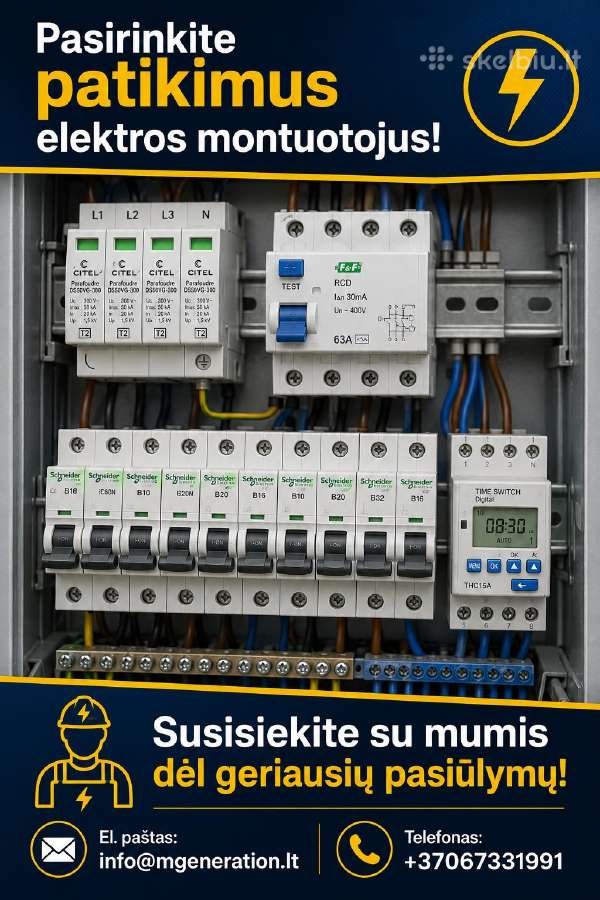 Šildymas/vėdinima, elektros darbai, saulės elekt. - nuotraukos Nr. 2