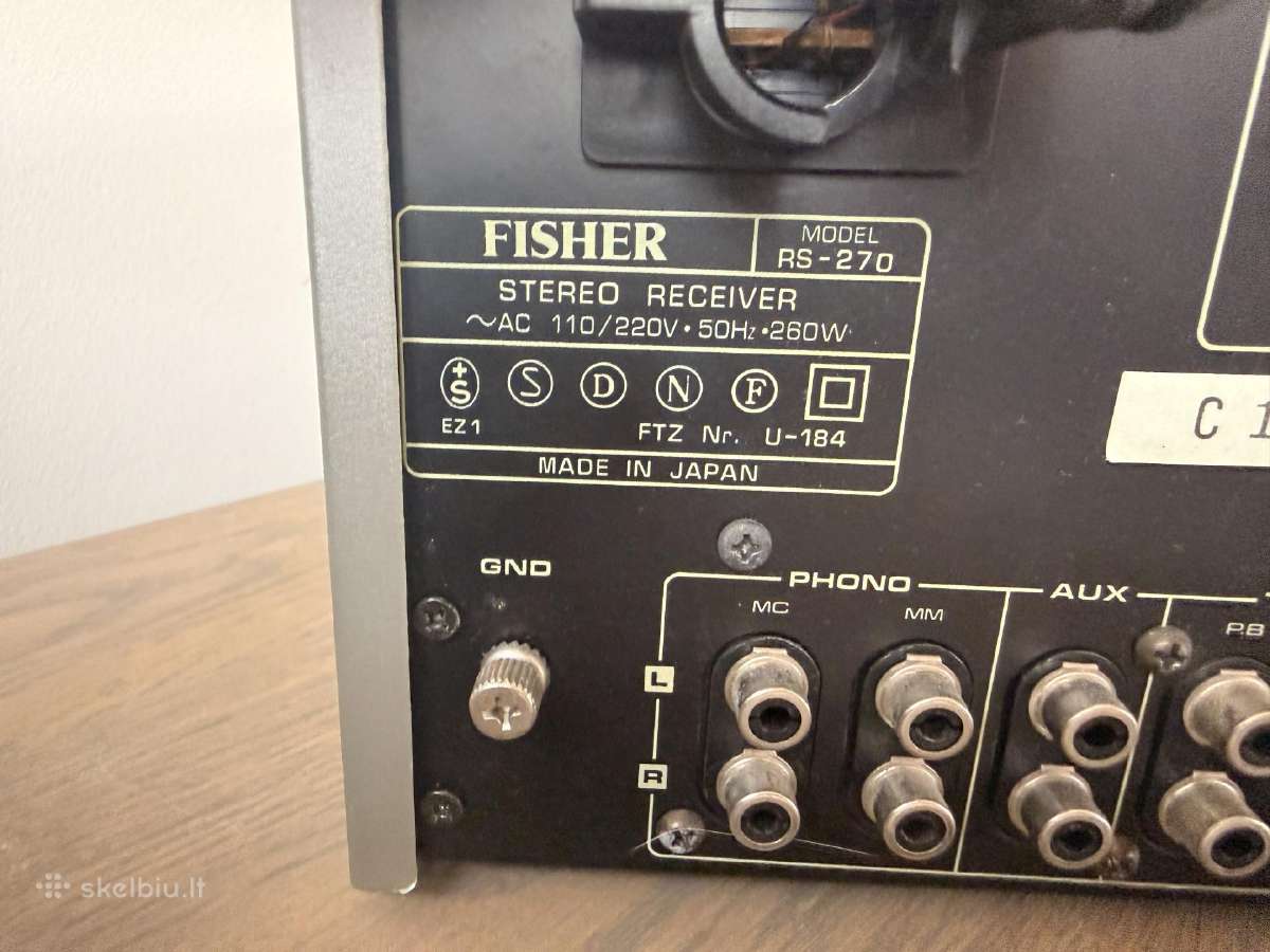 Fisher RS-270 - nuotraukos Nr. 2