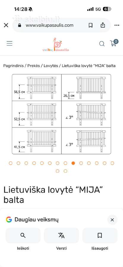 Vaikiška lovytė Mija - nuotraukos Nr. 5