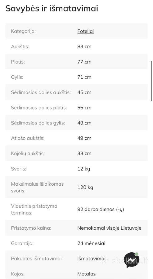 Fotelis - nuotraukos Nr. 6
