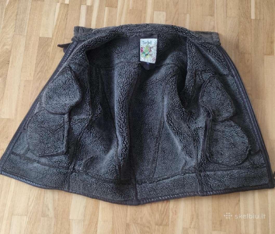 Vintažinis vyriškas odinis dublionke M/l-didžio - nuotraukos Nr. 6