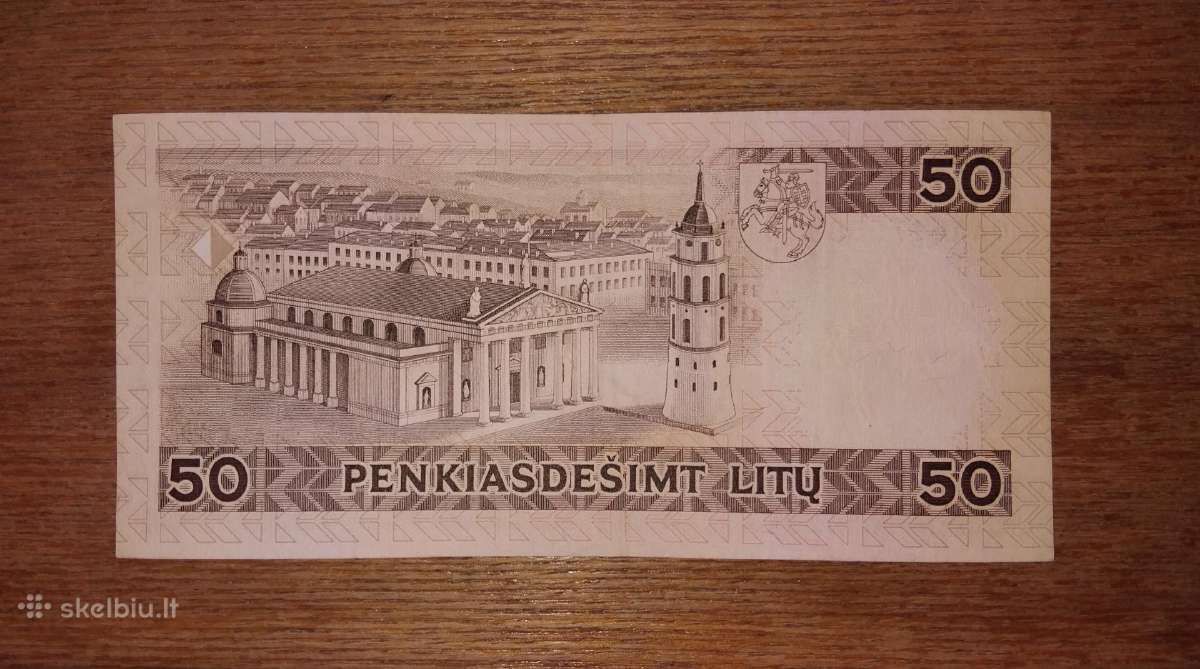 Lietuvos 50 litu banknotas - nuotraukos Nr. 2