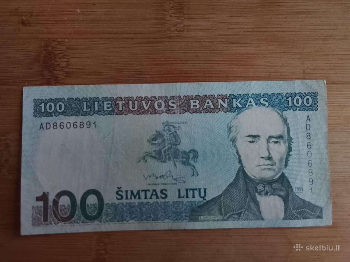 100 litų 1991m. - nuotraukos Nr. 2