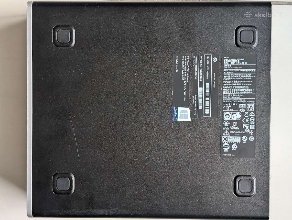 Hp Prodesk 400 G5 Sff i5-8500 4/128gb Win11pro - nuotraukos Nr. 4
