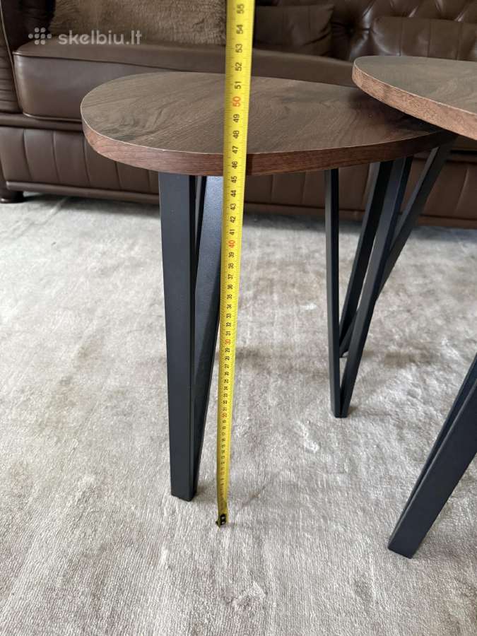 Kavos staliukai 3 vnt. 80€ - nuotraukos Nr. 6