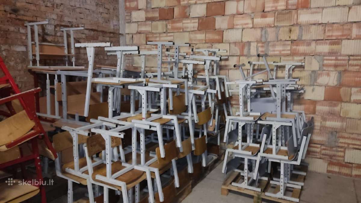 Naudota vienviečiai mokykliniai stalai - nuotraukos Nr. 5