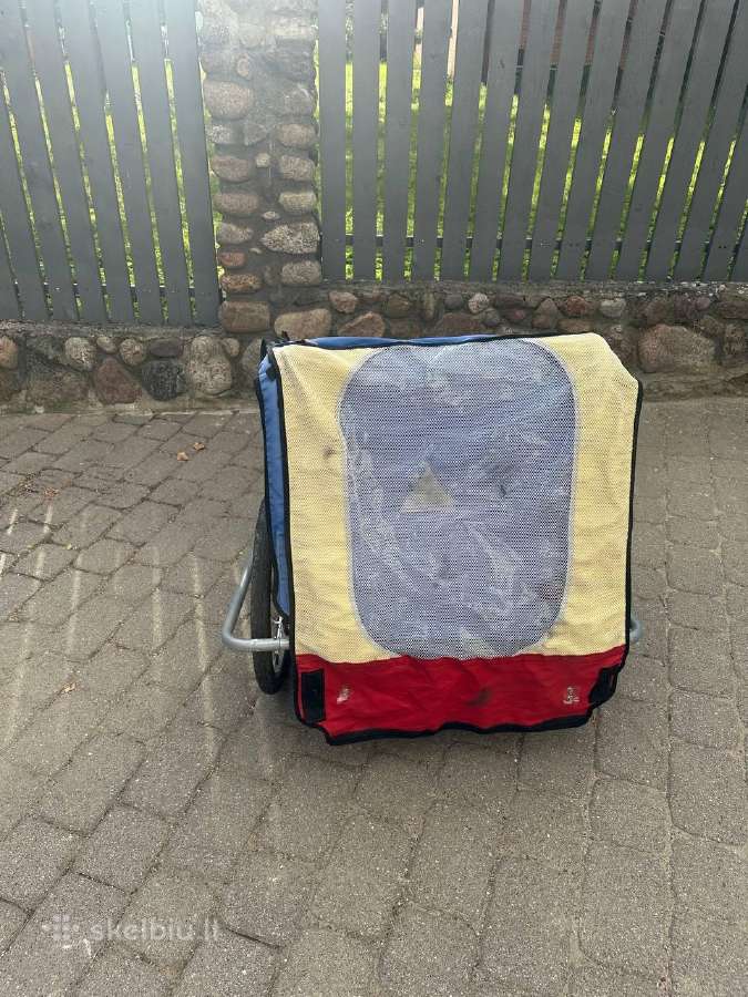 Dvivietė vaikiška dviračio priekabėlė - nuotraukos Nr. 6