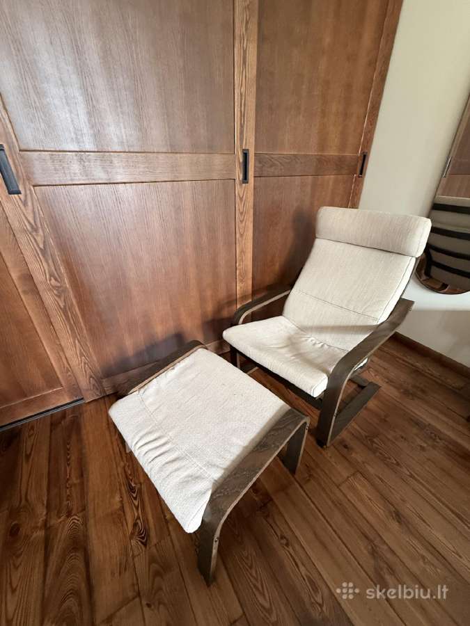 Ikea “poäng“ fotelis su kojų kede 80€“ - nuotraukos Nr. 2