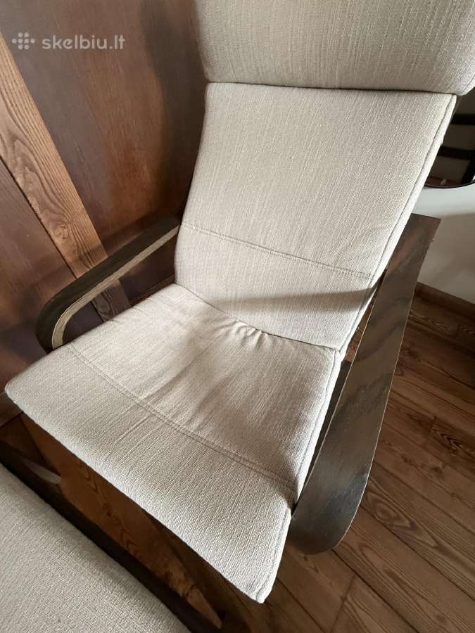 Ikea “poäng“ fotelis su kojų kede 80€“ - nuotraukos Nr. 4