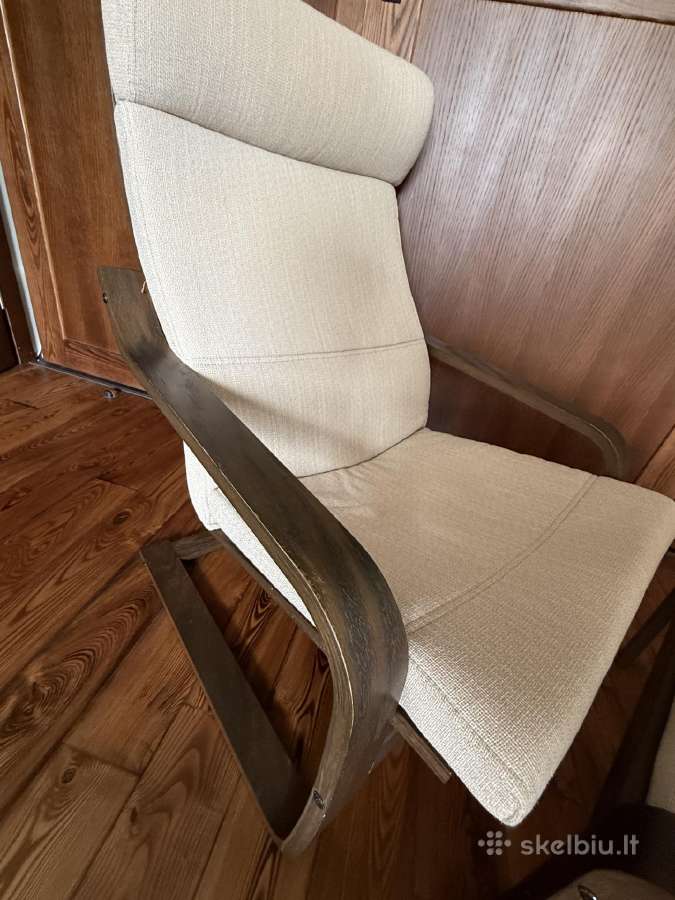 Ikea “poäng“ fotelis su kojų kede 80€“ - nuotraukos Nr. 6