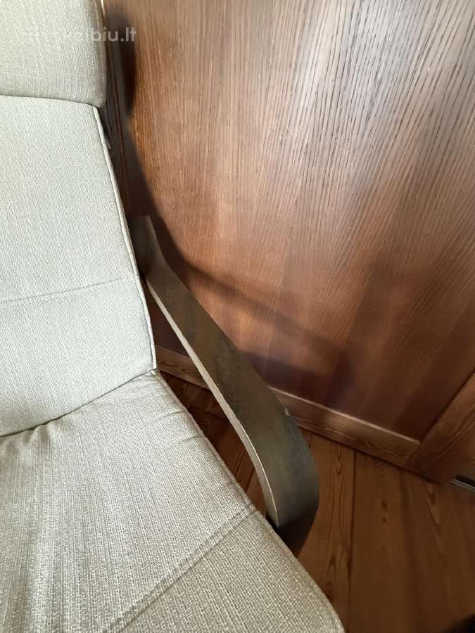 Ikea “poäng“ fotelis su kojų kede 80€“ - nuotraukos Nr. 7