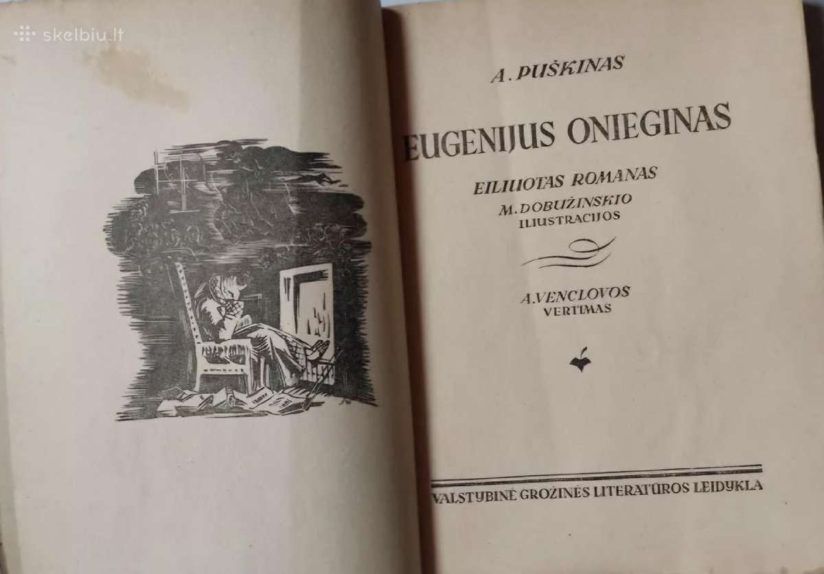 A.puškinas. Eugenijus Oneginas.a. Venclova - nuotraukos Nr. 2